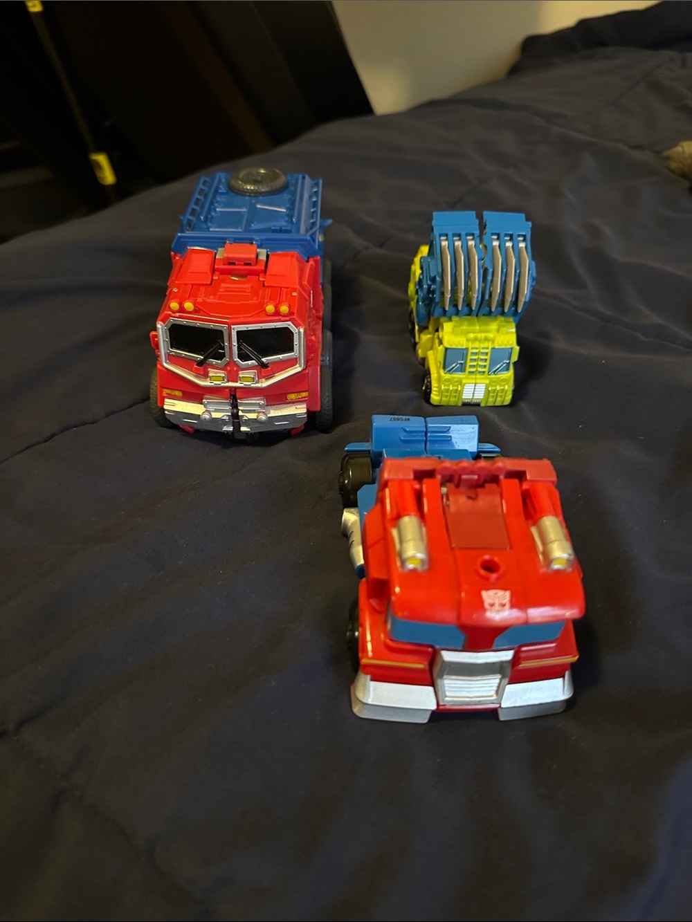 Transforming Red and Blue Kids Truck Toy - Optimus-Style Vehicle